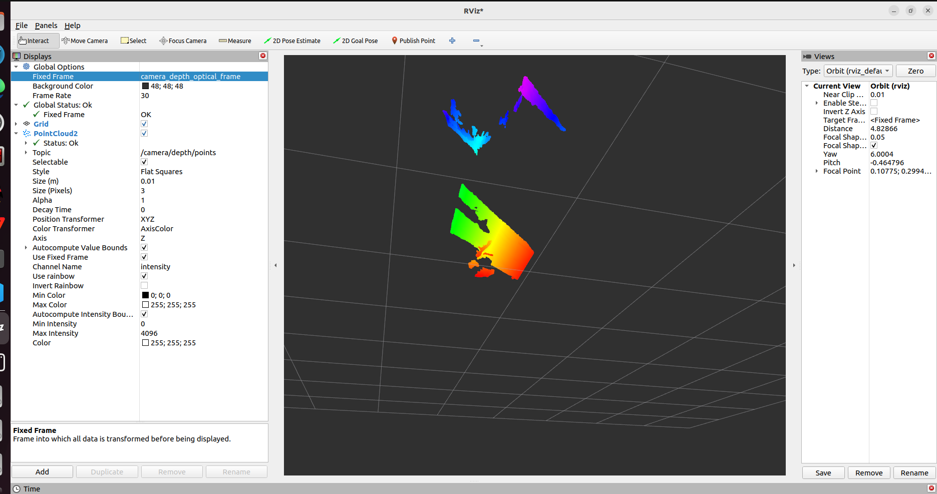 MoveIt and RViz real-robot deployment record 2